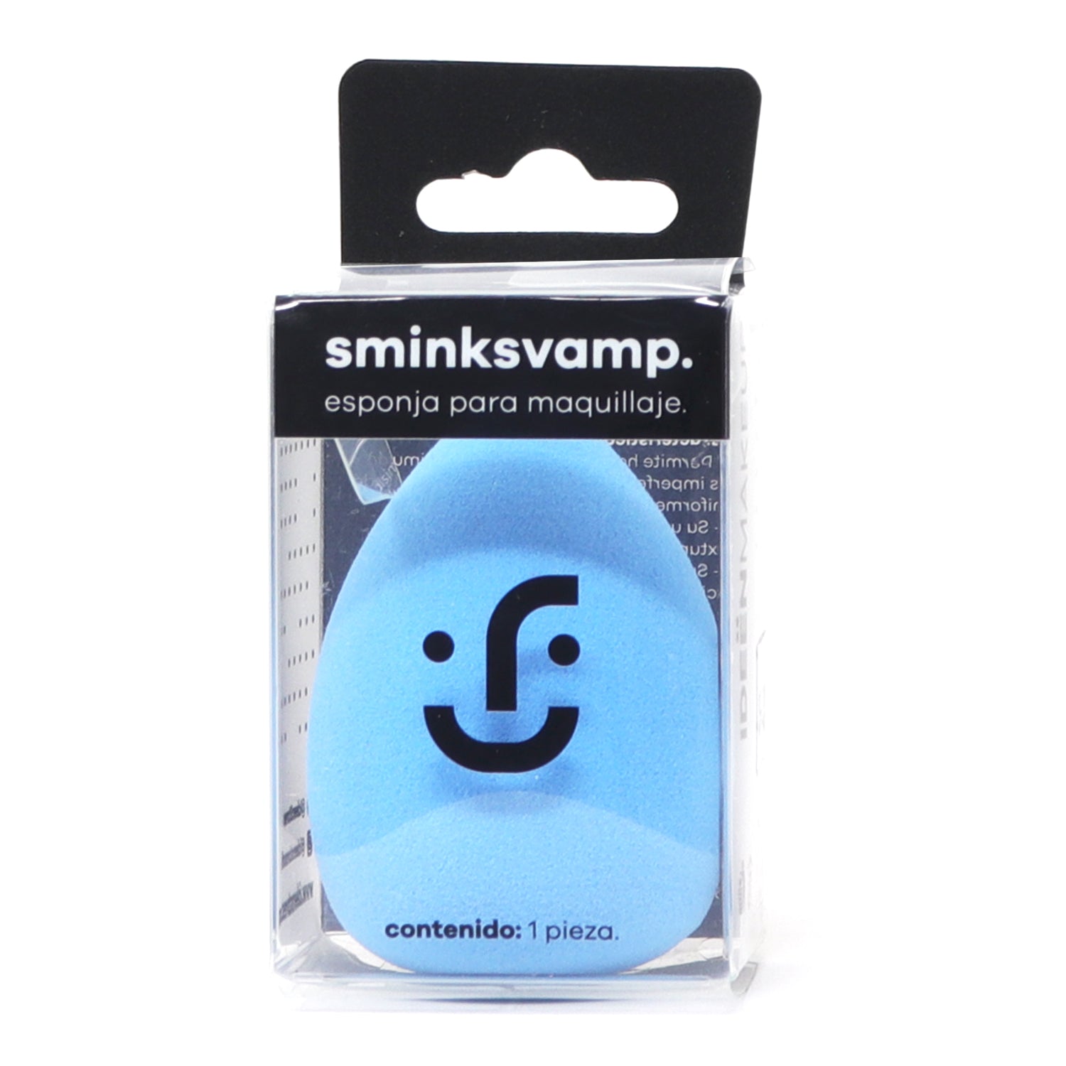 Sminksvamp. Esponja para Maquillaje - Aplicador Facial | Azul Claro para Base y Corrector